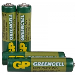   AAA Greencell (24G, LR03) GP 1.5V, 4.  