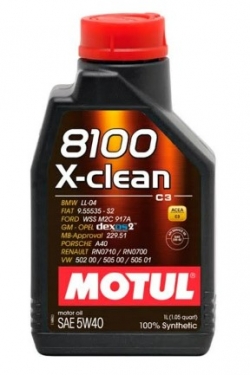 MOTUL 8100 X-clean gen2 SAE 5W40 (1L)
