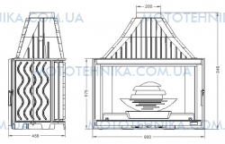 Камінна топка LAUDEL 900 GRANDE VISION