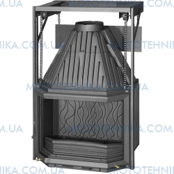 Каминная топка INVICTA 700 Prismatique с подъемной дверцей