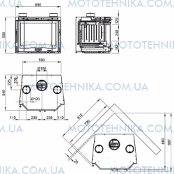   Nordica INSERTO 70 VENTILATO PRISMATICO