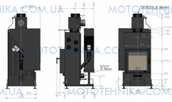 Камінна топка Iwona Pellets ALEX AIR 10 kw