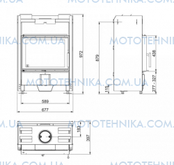 Каминная топка Scan 5002