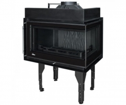 Камінна топка UNIFLAM 850 PRESTIGE PBS праве зігнуте скло