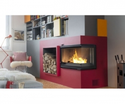 Камінна топка UNIFLAM 700 PLUS ECO з шибером праве скло