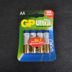 Батарейка щелочная Alkaaline AA Ultra plus (15AUPHM-2UE4, LR6) GP 1.5V (4шт, блистер)