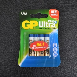 Батарейка лужна Alkaaline AAA Ultra plus (24AUPHM-2UE4, LR03, AUP) GP 1.5V (4 шт, блістер)