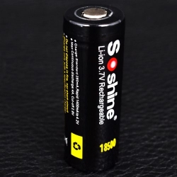   Li-Ion 18500 Soshine 3.7V (1400mAh), 