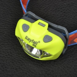 Ліхтар налобний Rayfall HP3A (Cree XP-E + 2xRed LED, 160 люмен, 6 режимів, 3хААА), лайм