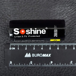   Li-Ion 26650 Soshine 3.7V (5500mAh), 