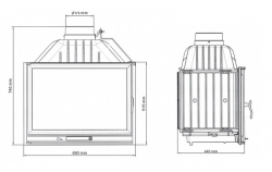КАМІННА ТОПКА NORDFLAM LA BRAISE LB 700 PIROLISE