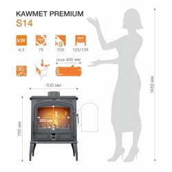   KAWMET Premium SELENA S14 (6,5 kW)