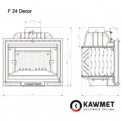 Каминная топка KAWMET Premium SIREN (14 kW) EKO