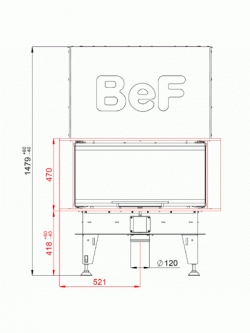 КАМІННА ТОПКА BEF ROYAL V 8 C