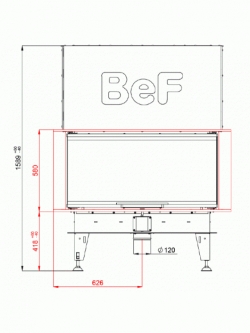 КАМИННАЯ ТОПКА BEF ROYAL V 10 C