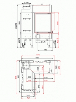 ПОВІТРЯНА КАМІННА топка BEF FLAT 4 L
