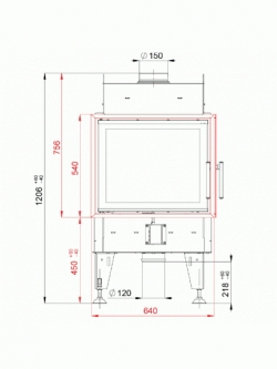 Воздушная каминная топка Bef Twin 7 CL/CP Twin 7 CL