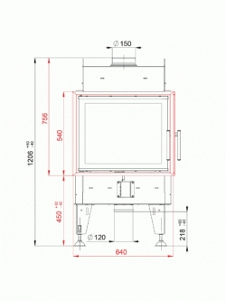 Воздушная каминная топка Bef Twin 7 CL/CP Twin 7 CL