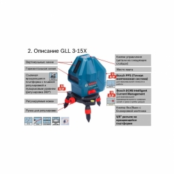 Bosch GLL 3-15 X Professional ˳  +   (0601063M00)
