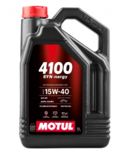 Олива моторна MOTUL 4100 Syn-nergy SAE 15W40 (5L)