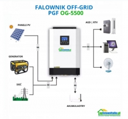 �������� ��������������� �������� OFF-GRID PGF OG-5500 MPPT 5.5KW + WiFi (OG-5500)