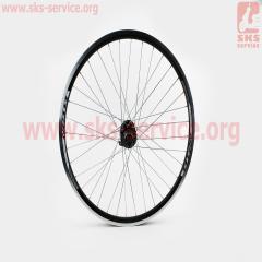 Колесо 26" переднє MTB "крапля" обід та втулка алюмінієві 14Gx36H в зборі, пром-підшипники 6200 2RS, під диск. гальмо, кріпл. ексцентрик "TITAN" (403732)