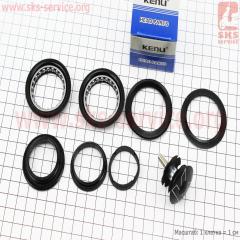 Рульові чашки 1-1/8" (44/28,6x44/30) без різьбової вилки, напівінтегровані, чорні KL-B411 (411029)