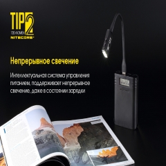 Ліхтар наключний Nitecore TIP 2 (CREE XP-G3 S3 LED, 720 люмен, 4 режими, USB) (6-1354)