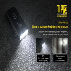 Ліхтар наключний Nitecore TIP 2 (CREE XP-G3 S3 LED, 720 люмен, 4 режими, USB) (6-1354)