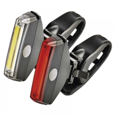 Велофара + задній ліхтар для велосипеда Emos (COB + RED LED, 22 люмени, 2 режими, 4xCR2032) (296-1045)