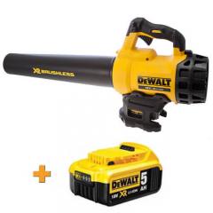 Воздуходувка аккумуляторная бесщёточная DeWALT DCM562P1+DCB184 (DCM562P1+DCB184)