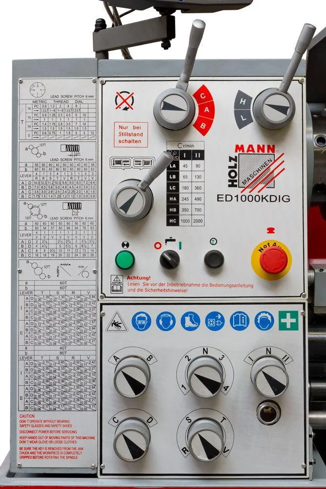 Токарно-гвинторізний верстат Holzmann ED 1000KDIG (ED1000KDIG_400V).