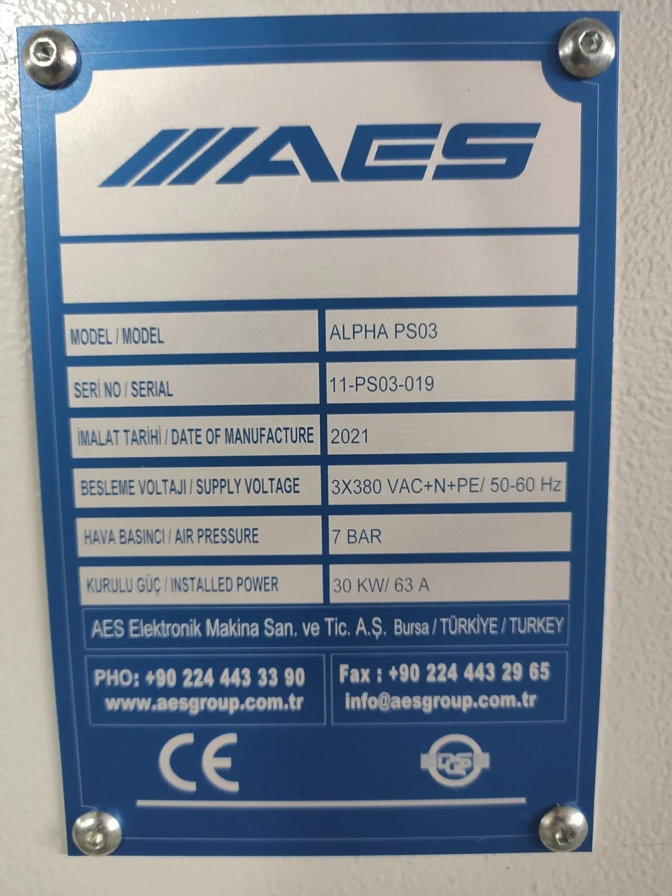 ϳ    AES ALPHA PS-03 3800 (ALPHA PS-03 3800).