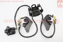 Futong RF200-S Тормозная система в сборе передняя (суппорт двух поршневой, 2шт) + ABS (351156)