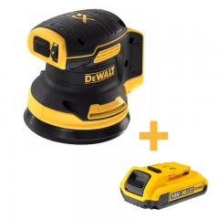 Шліфмашина ексцентрикова акумуляторна безщіткова DeWALT DCW210N+DCB183 (DCW210N+DCB183)