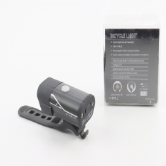 Ліхтар передній 1 діод алюмінієвий, Li-ion 3.7V 850mAh зарядка від USB, вологозахисний, чорний HYD-018 (409339)