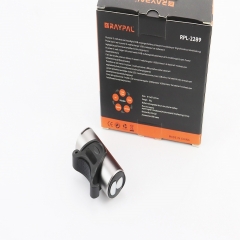 Ліхтар передній 1 діод 350 lumen алюмінієвий, Li-ion 3.7V 1200mAh зарядка від USB, вологозахисний, сірий RPL-2289 (409373)