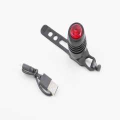 Ліхтар задній 1 діод 15 lumen, Li-ion 3.7V 220mAh зарядка від USB, вологозахисний, чорний (409393)