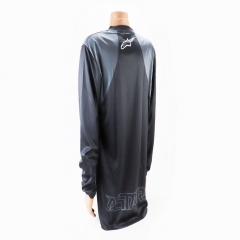 Футболка (Джерси) для мужчин L - (Polyester 100%), длинные рукава, свободный крой, черно-серая, НЕ оригинал (408166)