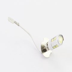 Лампа фары H3 12V - LED-8+2(линза) (337446)
