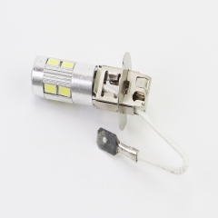Лампа фары H3 12V - LED-8+2(линза) (337446)
