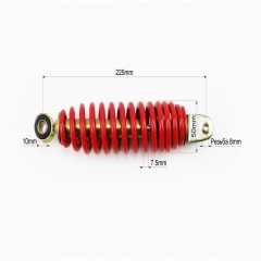 Амортизатор задній Yamaha JOG 225mm, червоний (331837)
