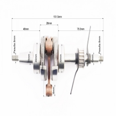 Коленвал HONDA GX35 (CG438) - 4Т (213490)