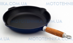 Сковорідка з деревяною ручкою ø 20 см, колір гранат