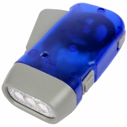 Динамо ліхтар (3 LED, 50 люмен, динамо зарядка акумулятора)