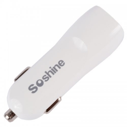 Зарядний пристрій автомобільний Soshine AC200 (12V - 2 USB)