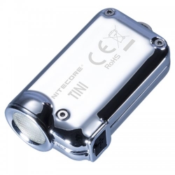 Ліхтар Nitecore TINI (Cree XP-G2 S3 LED, 380 люмен, 4 режиму, USB), срібний