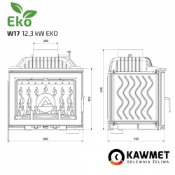   KAWMET W17 Dekor (12.3 kW) EKO