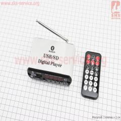 АУДИО-блок с антеной (Bluetooth, МРЗ-USB/SD, FM-радио, пультДУ), тип 2 (354486)