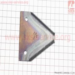 Сегментная косилка - Нож КСН-1,4 (сегментно-пальцевая) (604947)